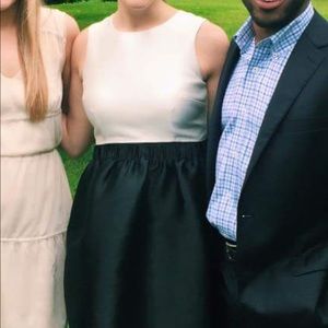 Kate Spade Satin Colorblock Black and White